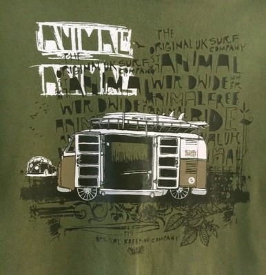 animal vw camper t shirt